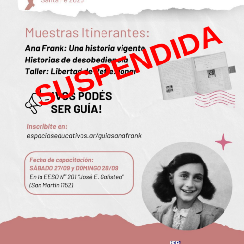 Se suspende la muestra Itinerante sobre Ana Frank